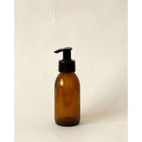 Monstera Amber Bottle with Black Pump - 100ml 